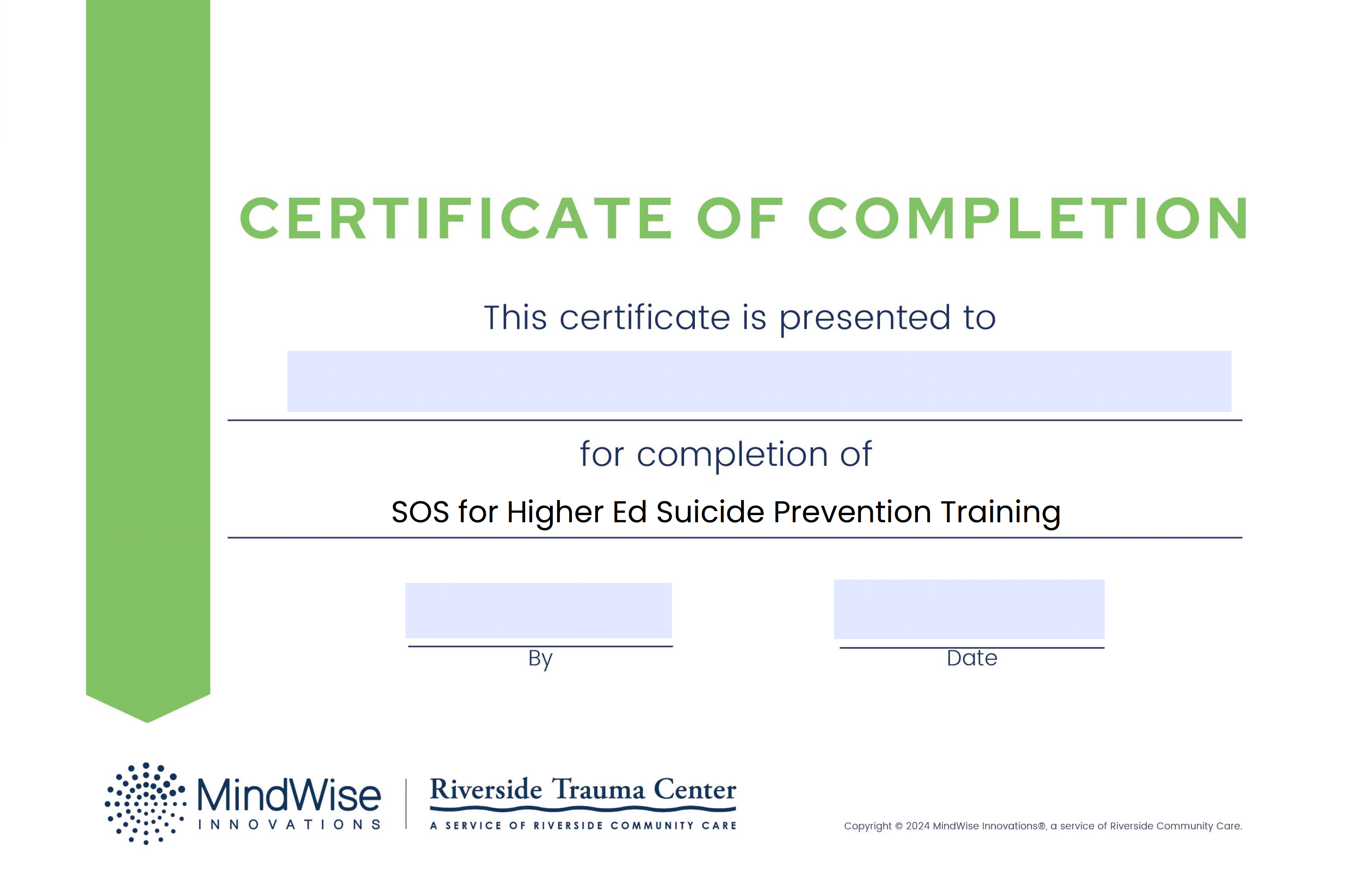 Preview - SOS for Higher Ed Certificate